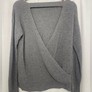 Club Monaco Gray Open Back Sweater